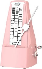 Ueteto Mechanical Metronome, Pink  Loud Sound, For Piano, Drum, Violin, Guitar