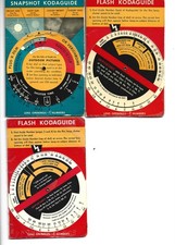 KODAGUIDE SNAPSHOT  FLASH LOT OF THREE VINTAGE