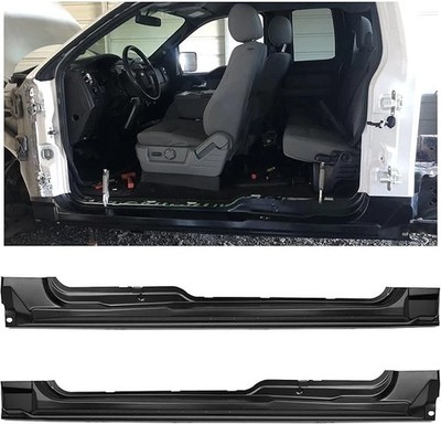 09-14 Ford F150 Super Cab Rocker Panel Extended Cab 85.5'' Guard Plates Pair