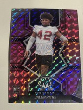 2022 Panini Mosaic - Rookies Jalen Pitre #382 Camo Pink Mosaic Prizm (RC)