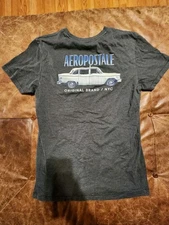 Aeropostale Classic Car Mens M T-shirt  Gray New York City
