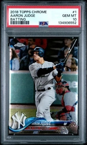 AARON JUDGE 2018 Topps Chrome BATTING #1 PSA 10 GEM MT