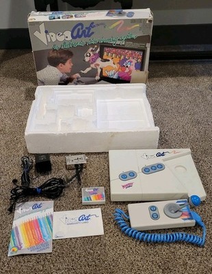 Vintage LJN Video Art Video Game Console Model 7141 CIB WORKS Complete In Box N1