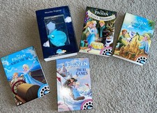 Disney Moonlite Story Time Projector Frozen Lot Of 4 Disk Sets In Cases