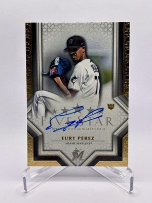 2023 Topps Five Star Eury Perez #FSA-EP Rookie Auto RC Miami Marlins