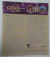 1x  Catan Day Exclusive 2015: Nashville Hex Brand New Board Games