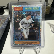 2025 Topps Heritage - Record Breakers Aaron Judge #3 Chrome Silver Sparkle...