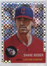 2022 Topps Chrome Platinum Anniversary X-Fractor Shane Bieber #189 2y0