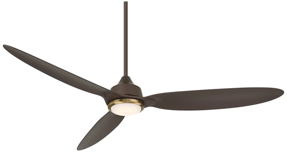60" Casa Vieja Revere Bronze Customize LED Damp Remote Ceiling Fan - Image 2 of 4