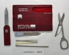 Victorinox SwissCard (ruby)- used, excellent w name #A612