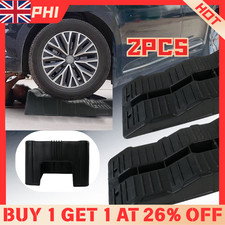 Set of 2 Heavy Duty 5T Car Maintenance Ramps Plastic Vehicle Service Ramp Lift