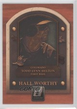 2014 Panini Donruss Hall Worthy Todd Helton #8 HOF 9cp
