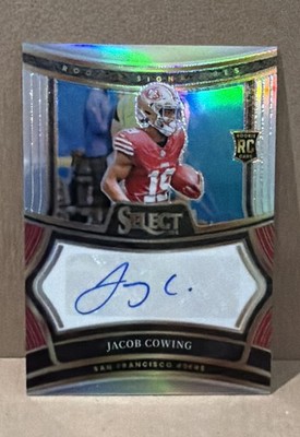 2024 Panini Select - Rookie Signatures Jacob Cowing #RSP-JCG Silver Prizm...