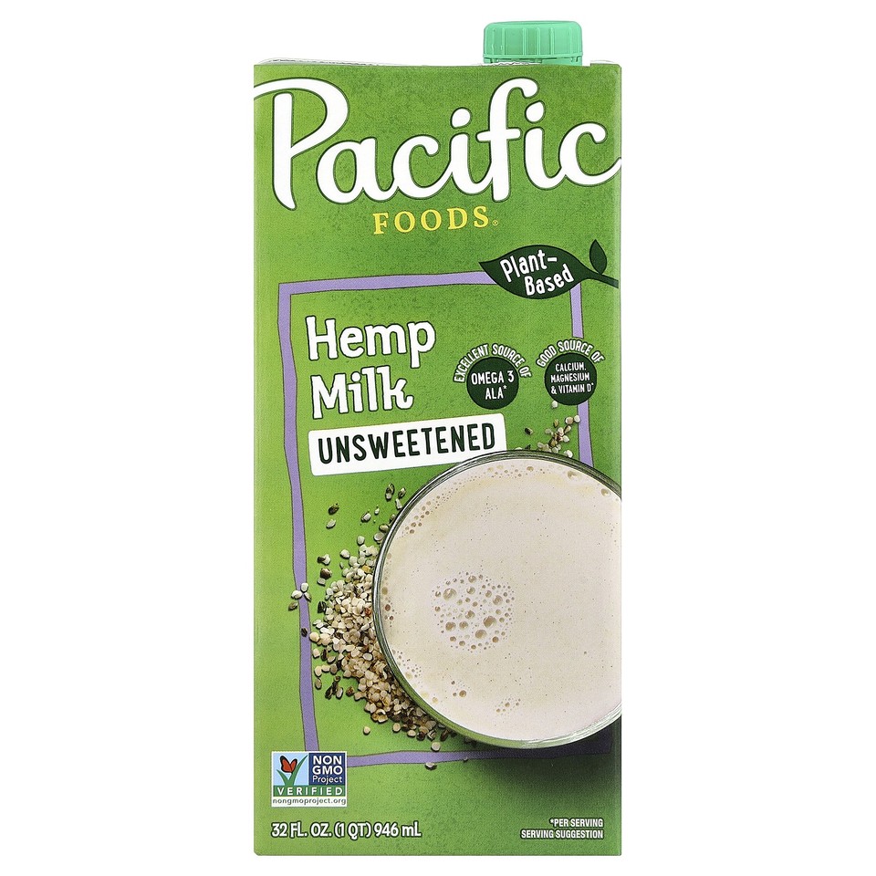 Hemp Milk, Unsweetened, 32 fl oz (946 ml)