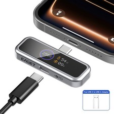 EAGET USB-C Flash Drive with Display PD 20W Fast Charge 128GB 256GB Memory Stick