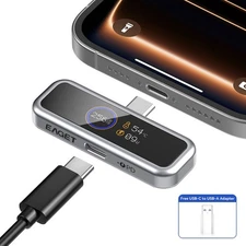 EAGET USB-C Flash Drive with Display PD 20W Fast Charge 128GB 256GB Memory Stick