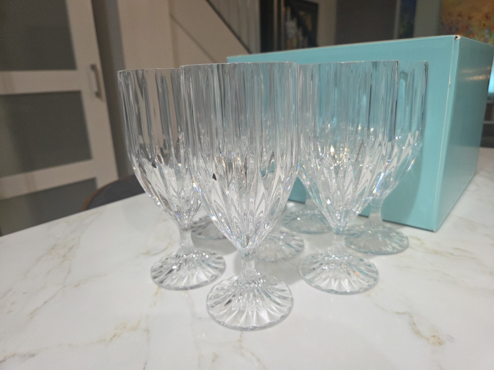 Mikasa Park Lane Iced Tea Glass Or Water Goblet Set of 8 - 12oz Rarely Used