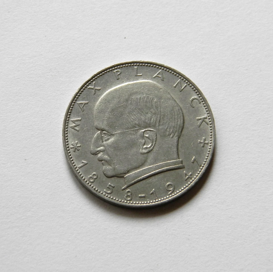 BRD: 2 DM 1969 D "MAX PLANCK", J. 392, prägefrisch/unc. - Bild 1 von 2