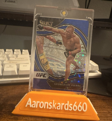 Panini Select UFC Georges St-Pierre Octagonside Prizm #243 Serial Numbered /99