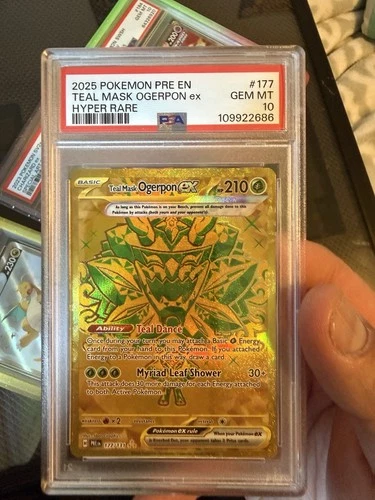 Teal Mask Ogerpon ex 177/131 Sv: Prismatic Evolutions Holo PSA 10