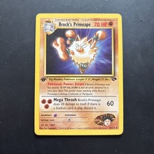 Pokemon 1st Edition Gym Challenge - Brock's Primeape 35/132 - Uncommon - LP on eBay