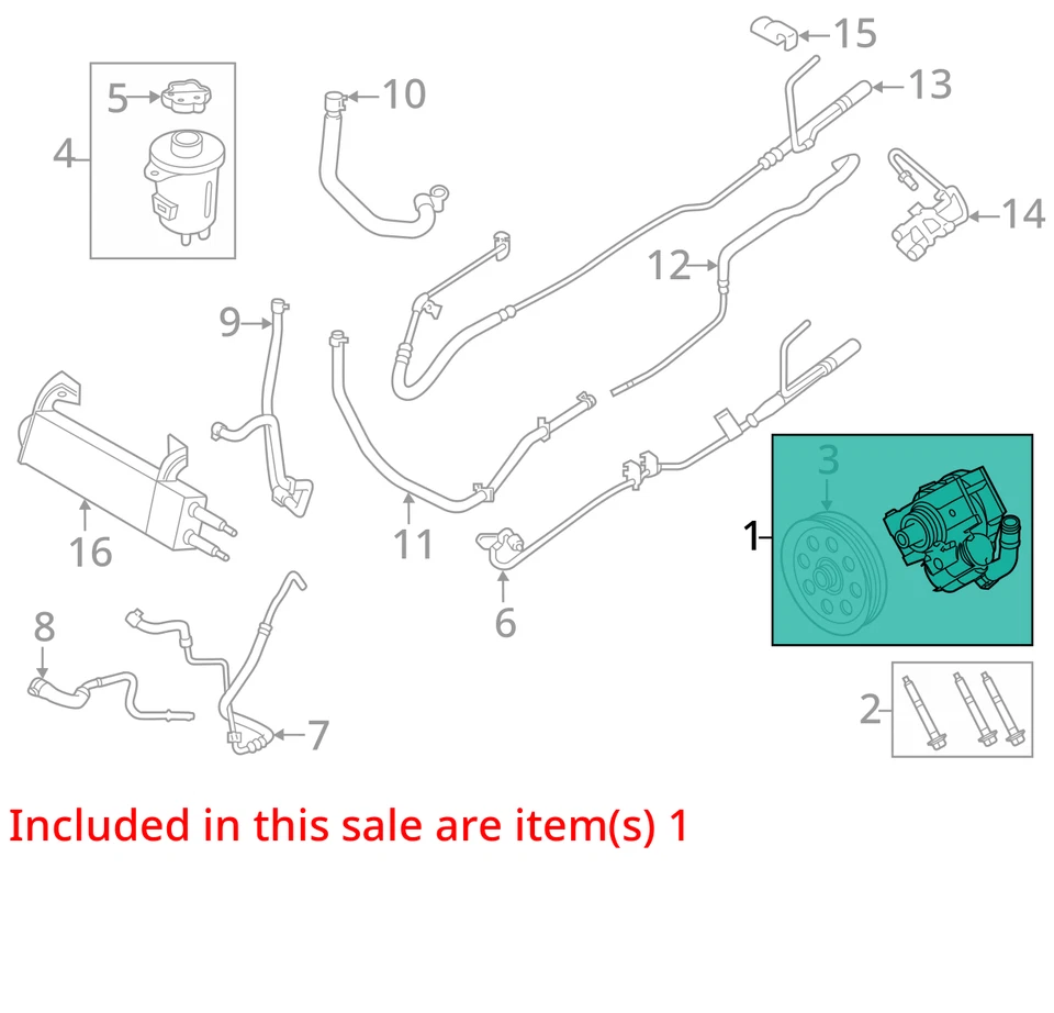 Ford F550 Super Duty 2017 bomba de dirección asistida OEM 145 k millas - LKQ398150194 Foto 4 de 4