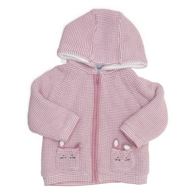 John Lewis, Strickjacke, Unisex (Kinder), Größe: 98, Pink/Weiß #rWS
