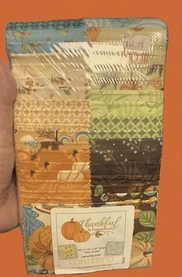 Amanda Murphy ''Thankful'' 2.5'' Fabric Strip Jelly Roll (40 Strips)   Benartex