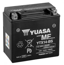 Yuasa YTX14-BS AGM Batterie 12V 12AH CP - Ein...