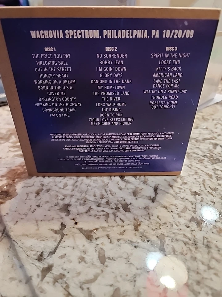 Bruce Springsteen E Street Band Live Nugs 3 Cd Set Philadelphia PA 10.20.09 Spec - Image 2 of 4