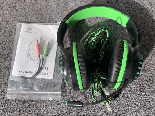 MASACEGON H-11 GRN/Black Gaming Headset 