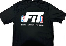 Adidas Authentic NBA FIT Sports Tek Competitor Performance Short Sleeve Shirt- M