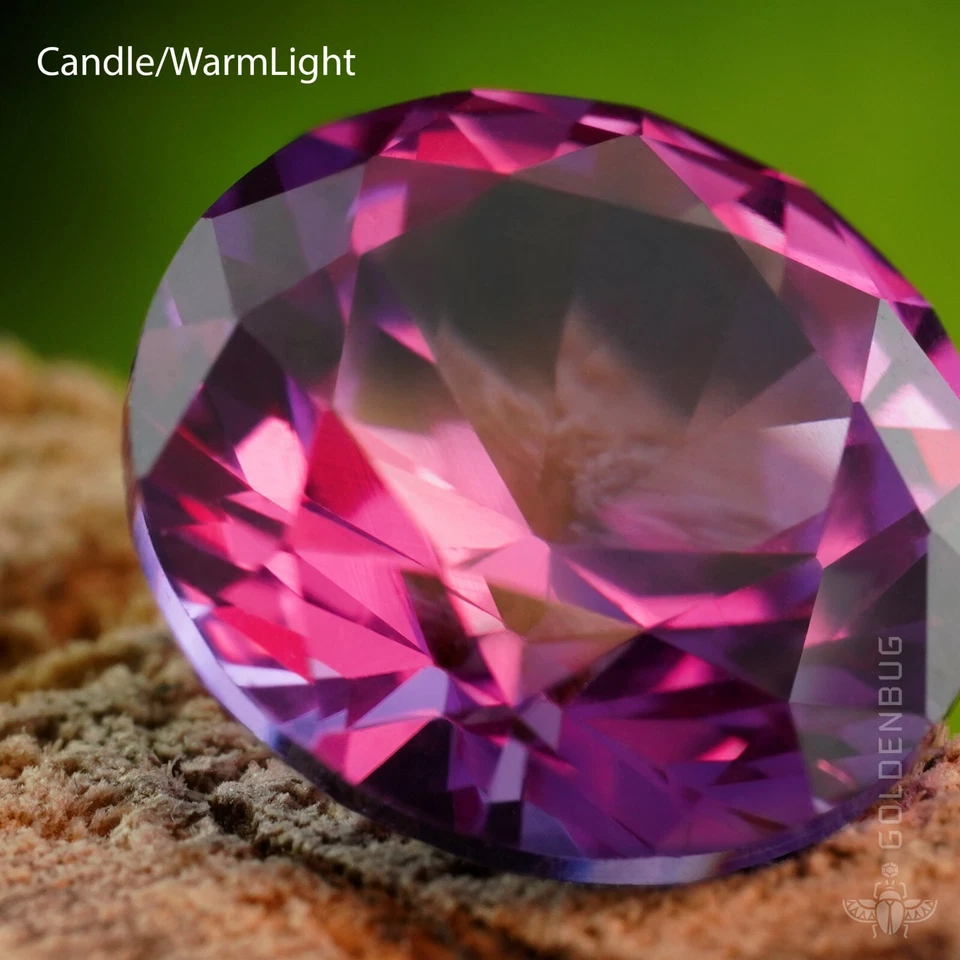 Alexandrite Genuine Color Change Loose Gemstone Round Cut Synthetic Corundum EU - Image 3 of 4