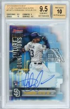 Fernando Tatis Jr 2019 Bowman's Best Foundations Blue Auto Rookie /150  BGS 9.5