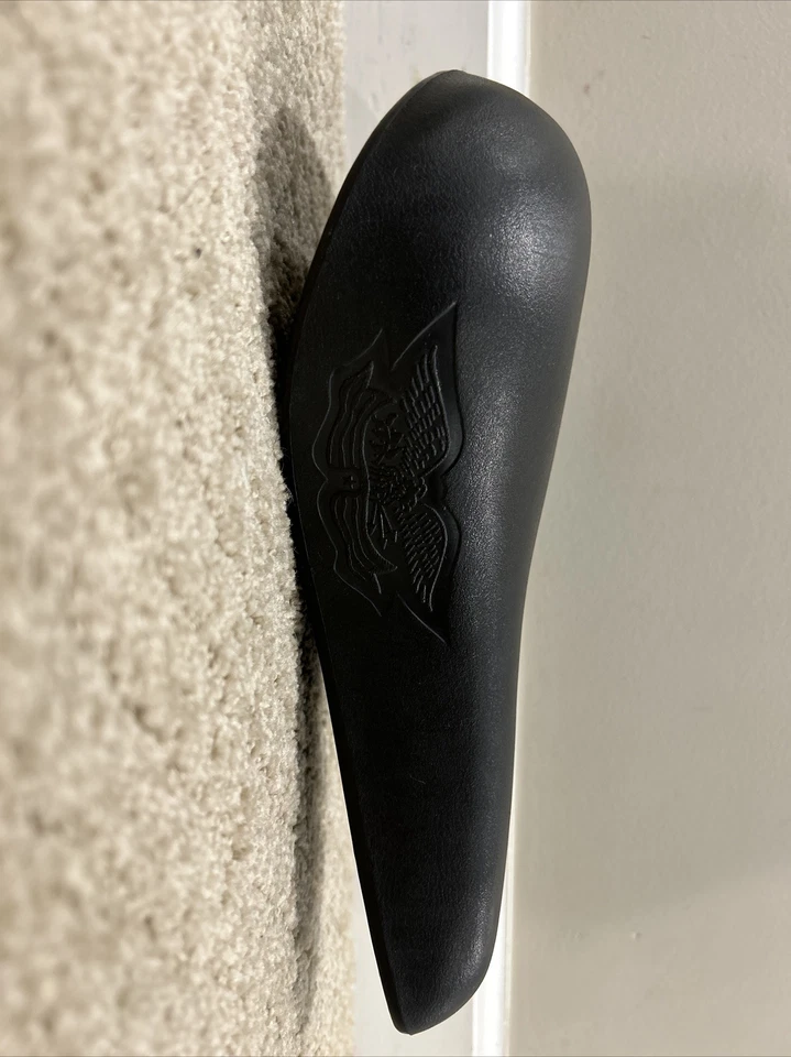 Asiento de bicicleta vintage 1980 Troxel cuero negro estampado Eagle BMXBike (A231) Foto 3 de 4