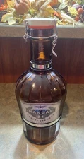 Hangar 24 Brewery Redlands, California 2 Liter Amber Glass Beer Growler