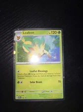 Pokemon Prismatic Evolutions Leafeon 170 SVP Holo Foil Promo Sticker Collection