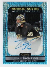 2021-22 O-Pee-Chee OPC Platinum Blue Traxx Rookie Autograph Logan Thompson
