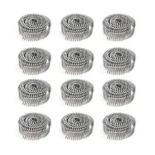 BHTOP 3600 Count Siding Nails, 15-Degree 1-3/4 Inch *.092 Wire Collated Coil TR1