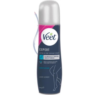 VEET EXPERT SPRAY ON HAIR REMOVAL CREAM LEGS & BODY 150ML