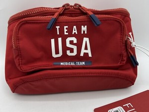 FIGS X TEAM USA Belt Bag Medical Team Red & Blue 7 Pockets Durable