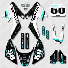 Cyan Storm Racing Graphics Kit fits 04-12 Honda Crf50 CRF 50 Decals Stickers