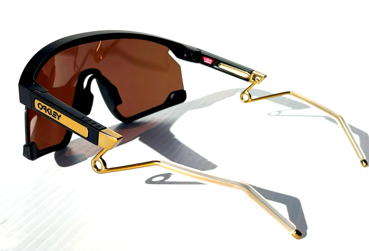 NEW Oakley BXTR METAL Matte Black PRIZM 24k Gold Mirror Lens 