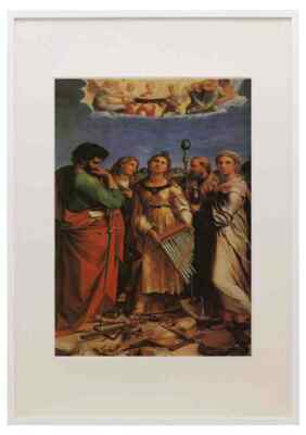 Raffael Hl. Cäcili mit Hl. Paulus Johannes Evangelisten Augustinus und Maria Magdalena A3