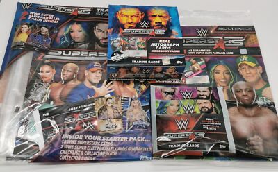 Bundle Topps WWE Wrestling Superstars 2021 Box + Starterpack + Multipack