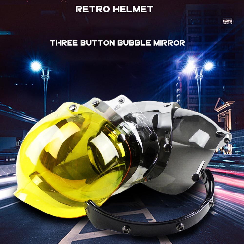 Bell 3-Snap Shield & Visor Bubble Shield Half Helmet Can Be Bell 3-Snap Shield & Visor Bubble Shield Half Helmet Can Be