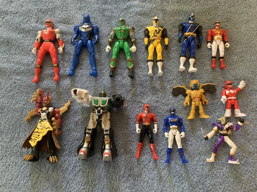 Vintage Power Rangers  Wild Force Kongazord 5” Action Figure Bandai Lot of 13