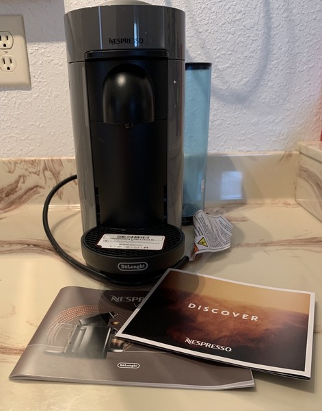 Nespresso Vertuo Plus Espresso Maker Aeroccino Combo Grey ENV150GYAE See Des. Photo Related