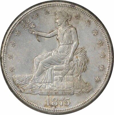 1875-S Trade Silver Dollar BU Uncertified #1112 | eBay 1875-S Trade Silver Dollar BU Uncertified #1112 | eBay