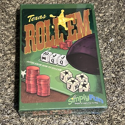 2005 Simply Fun Games Texas ROLL-EM Dice Game New In Sealed Box